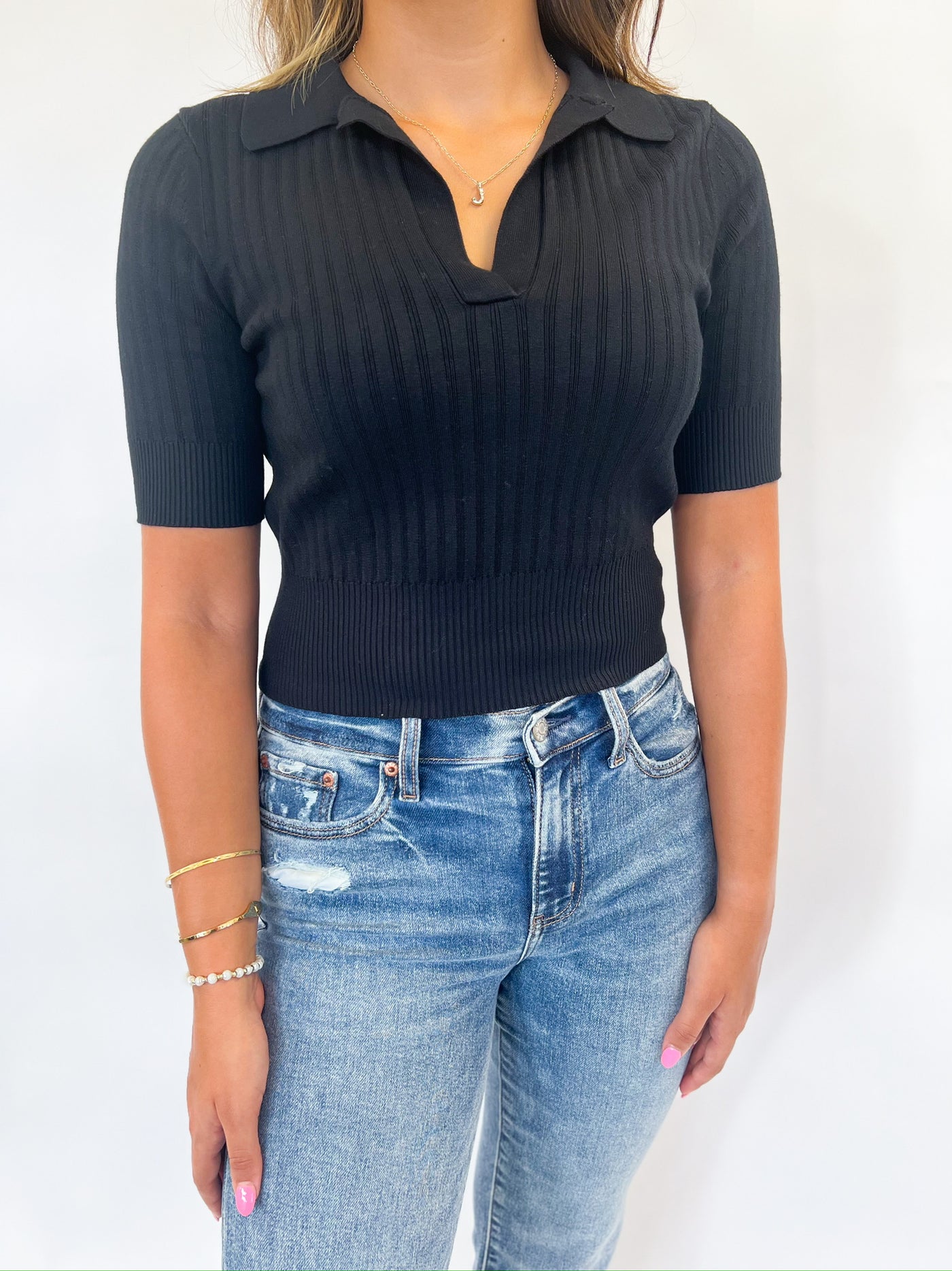 Black Charlise Top