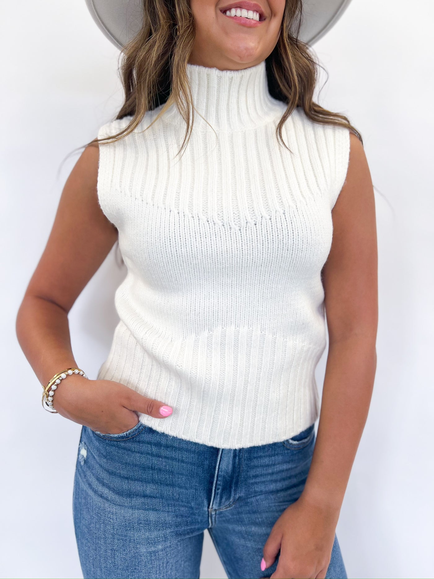 Cream Serin Sweater