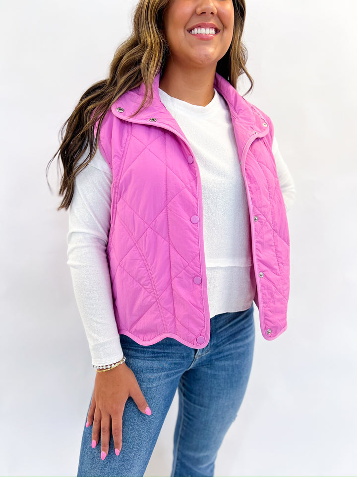 Bubble Gum Puffer Vest