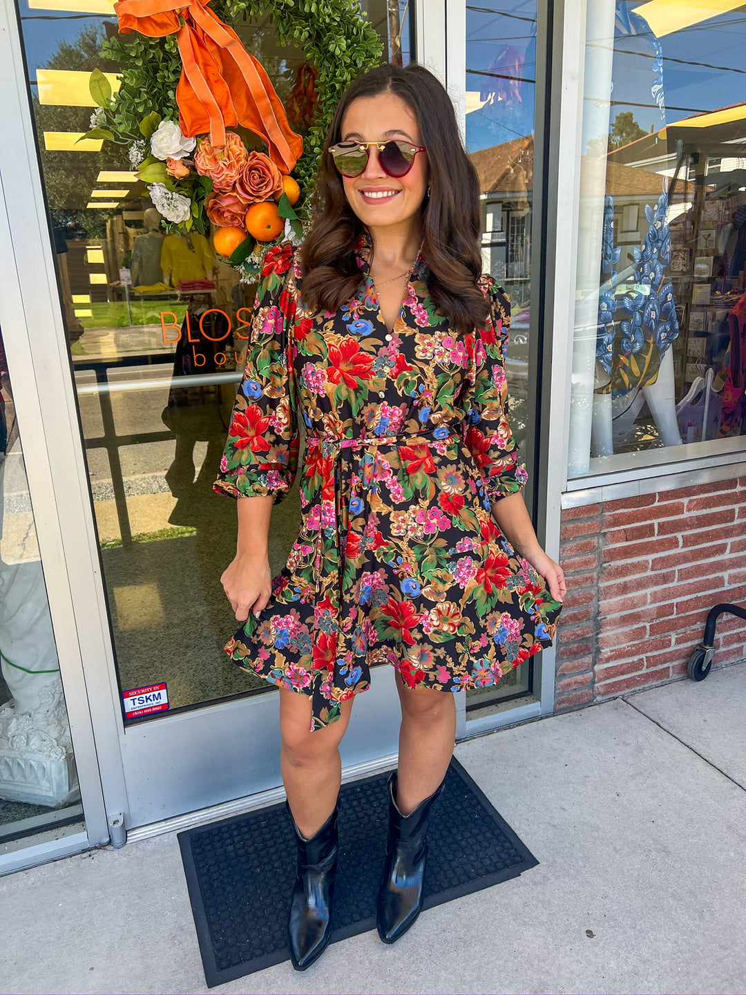 Midnight Petals Hazel Dress