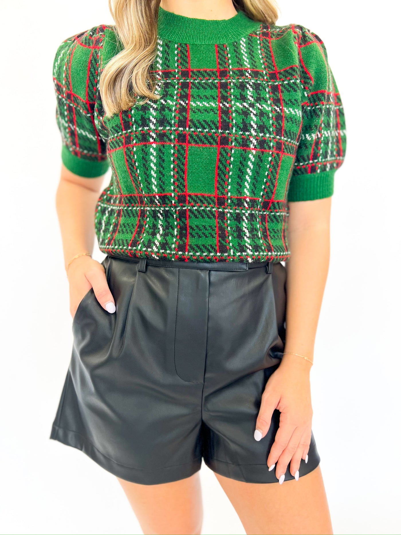 Pine Plaid Sweater