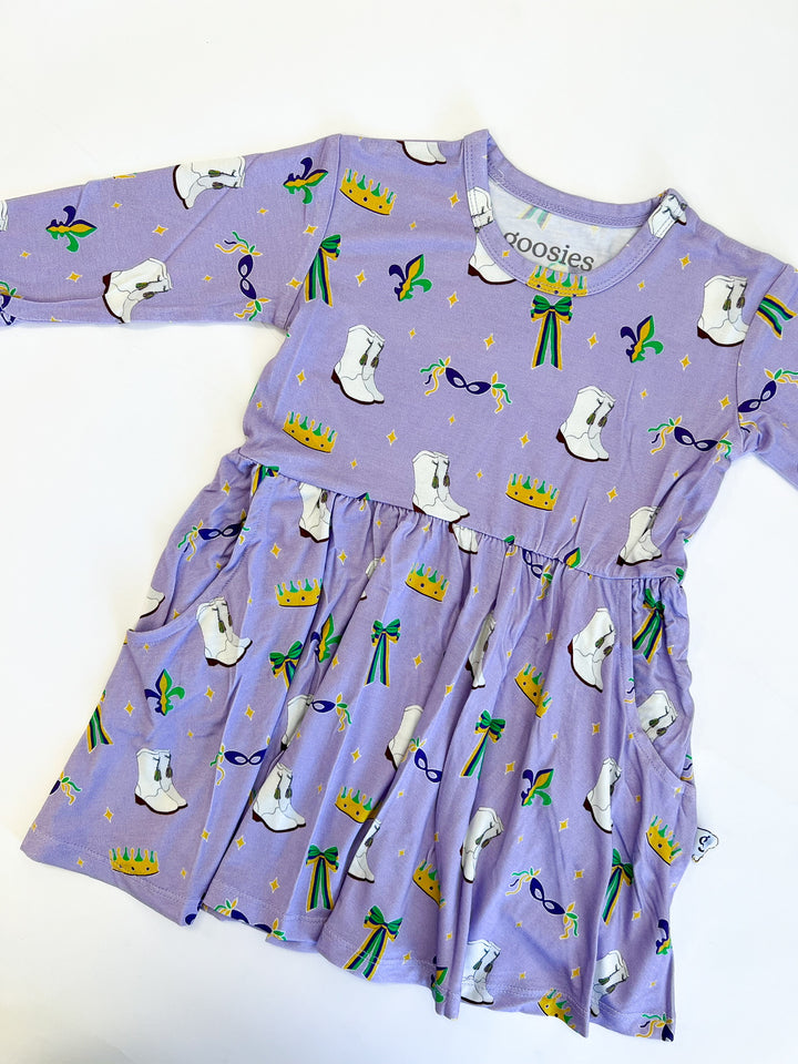Mardi Gras Queen Pocket Dress