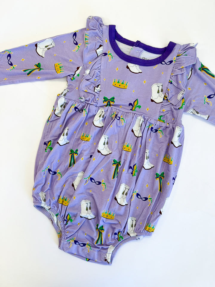 Mardi Gras Queen LS Flutter Bubble