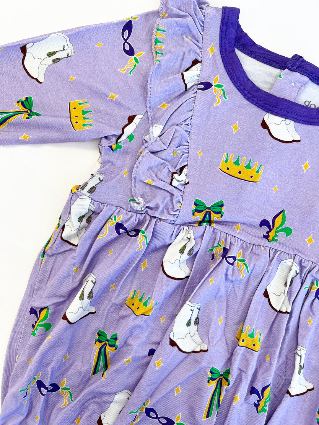 Mardi Gras Queen LS Flutter Bubble