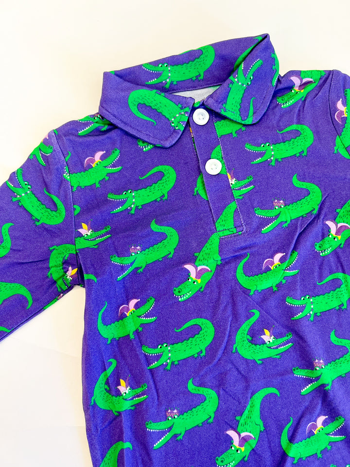 Gator Krewe Polo Romper