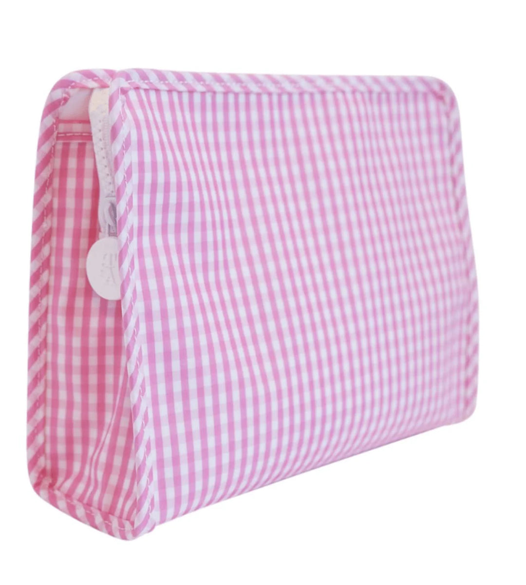 Pink Gingham Roadie Zip Pouch