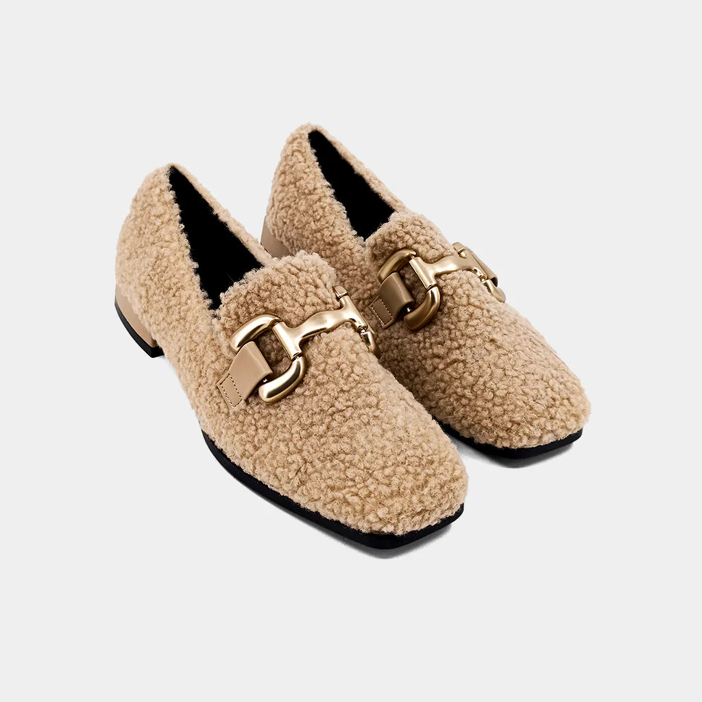 Therese Beige Loafers