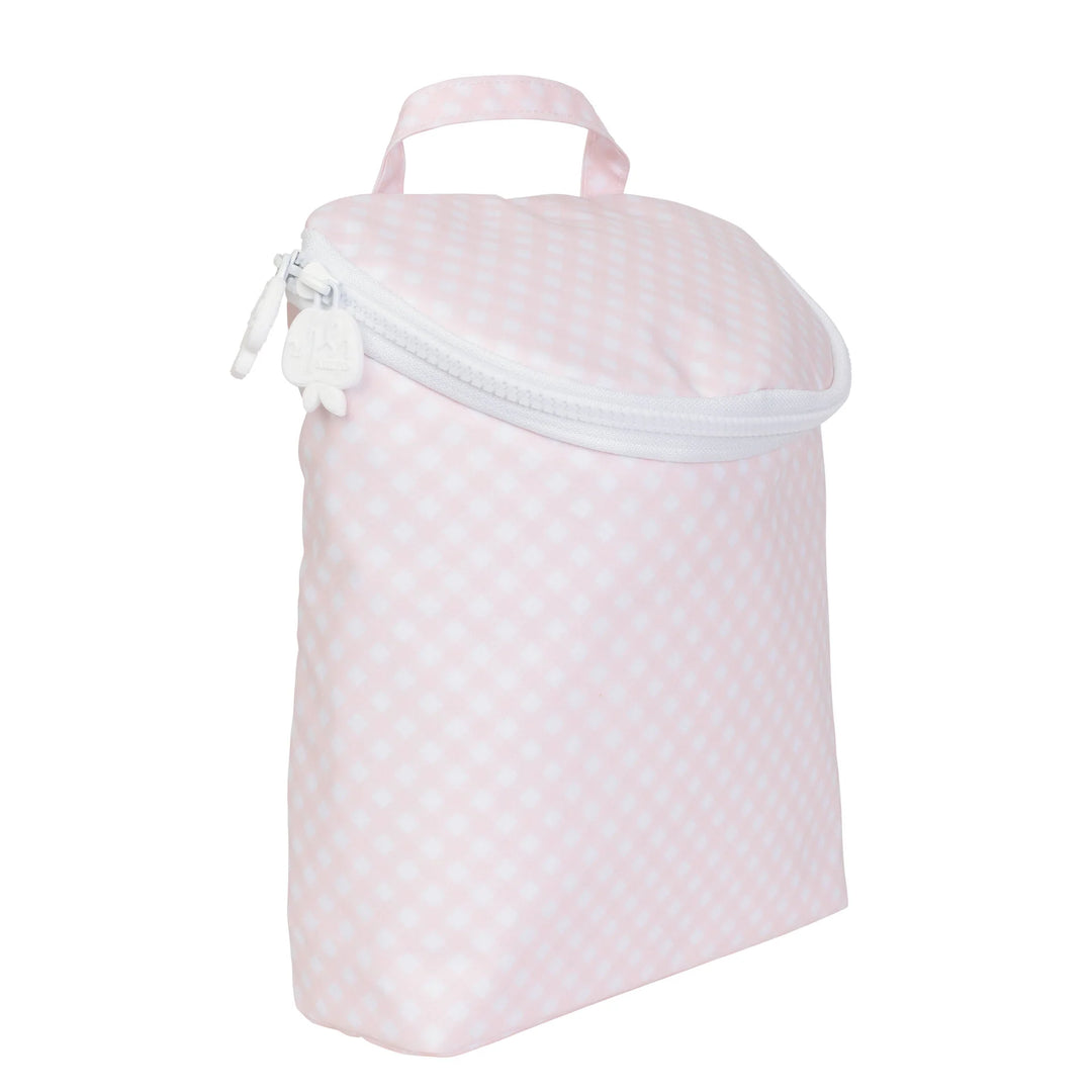 Pink Gingham Bottle Bags