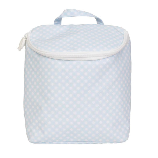 Blue Gingham Bottle Bag