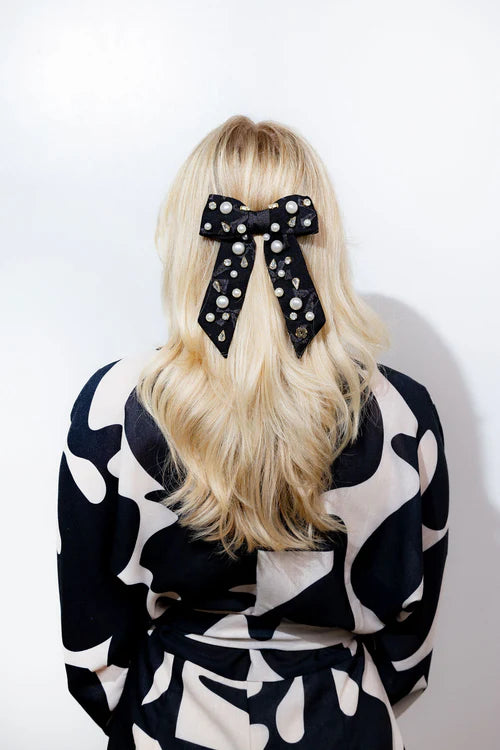 Holly Embellished HairClip Bow