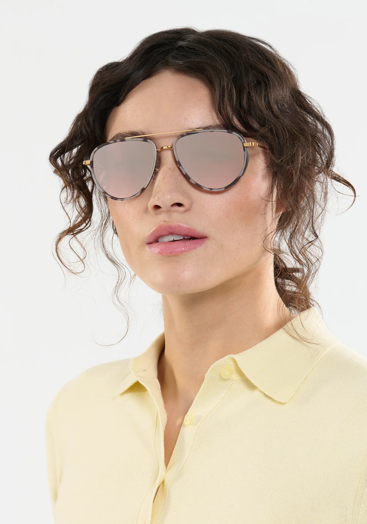 COLEMAN | 24K Matte Black + Matte Sunday Tortoise Mirrored