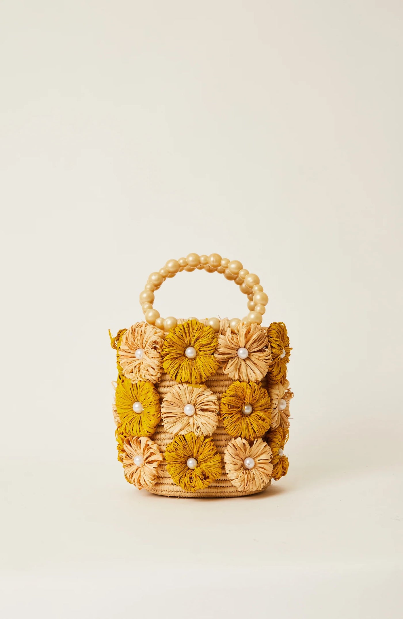 Natural & Mustard Tai Bucket Bag