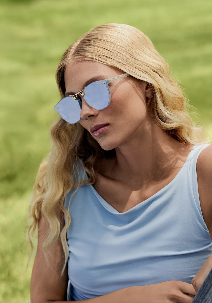 BEAU NYLON | Powder Blue 18k Mirrored