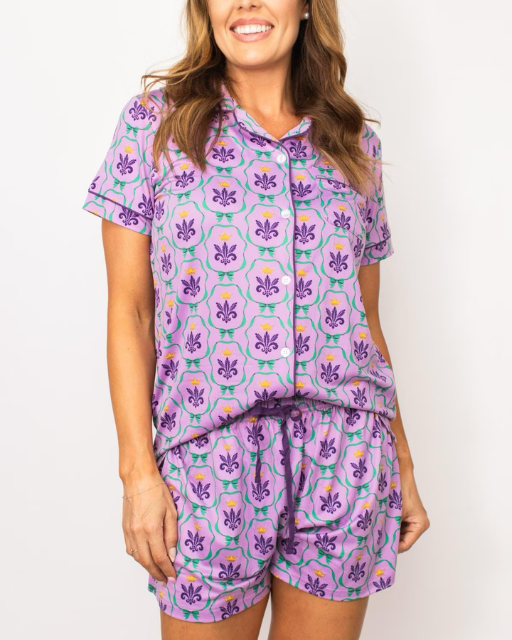 Mardi Bow Pajama Set