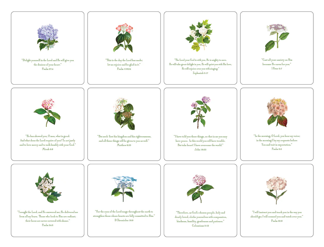 Hydrangea Verses Card Oversized