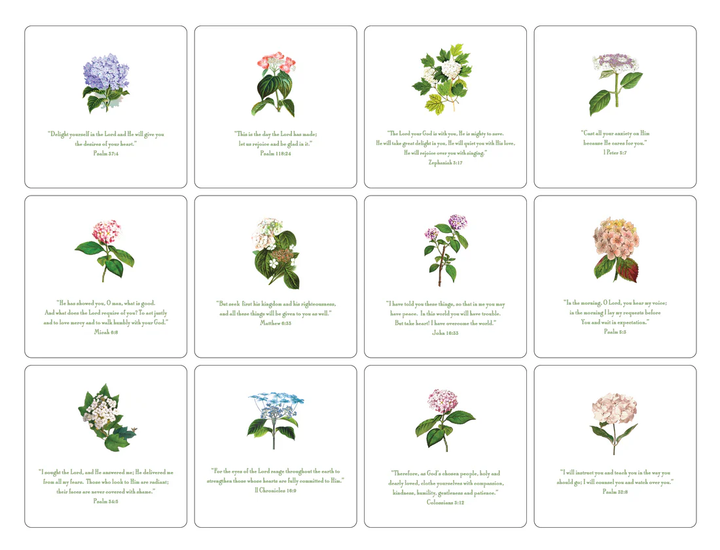 Hydrangea Verses Card Oversized