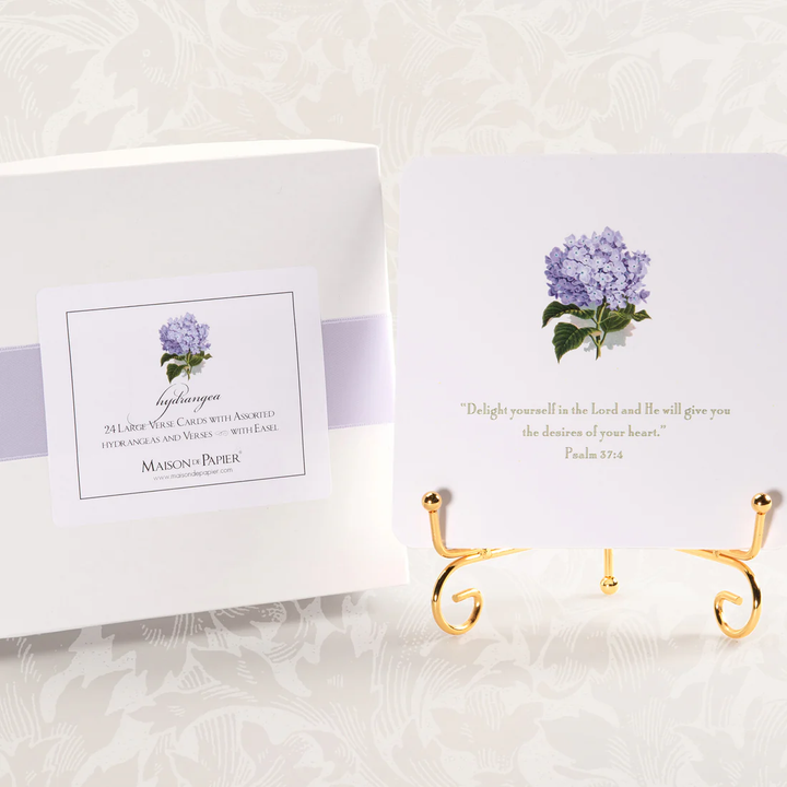 Hydrangea Verses Card Oversized