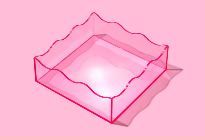 Light Pink Wavy Tray