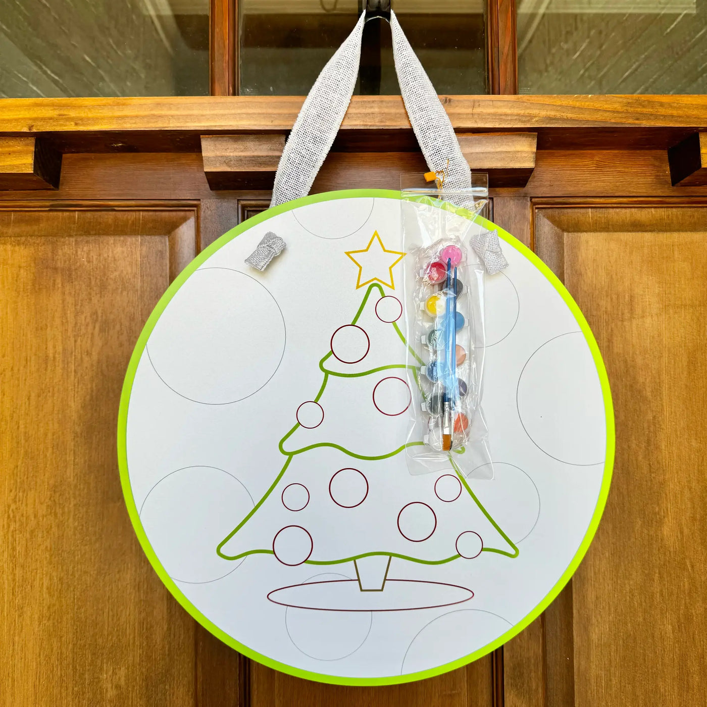 Paint Your Own Christmas Tree Door Hanger